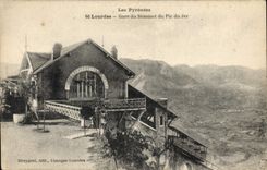 CPA Lourdes Gare du Sommet du Pic du Jer 