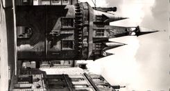 CPA La Cigogne Bordeaux Gironde Porte Caillau ou Porte du Palais 