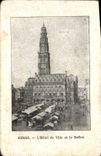CPA Arras L'Hotel de Ville et le Beffroi 