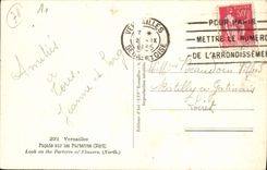 CPA Versailles Facade sur les Parterres Nord 