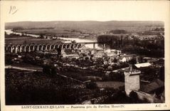 CPA Saint Germain en Laye Panorama pris du Pavillon Henri IV 