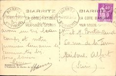 CPA Biarritz L'Esplanade du Rocher de la Vierge 