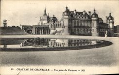 CPA Chateau de Chantilly Vue prise du Parterre 