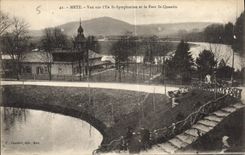 CPA Metz Vue sur I'lle St Symphorien et le Fort St Quentin 
