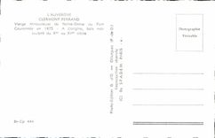 CPA Clermont Ferrand Vierge Miraculeuse de Notre Dame 