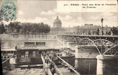 CPA Paris Pont des Arts et l'Institut de France Elixir Combier