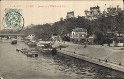 CPA Paris Quai de l'Hotel de Ville 