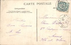 CPA Saint Germain Le Chateau Cour Interieure 