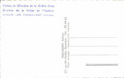 CPA Chaux les Passavant Doubs Entree de la Glaciere