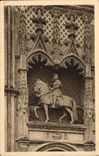 CPA Chateaux de la Loire Chateau de Blois Statue equestre de Louis XII 
