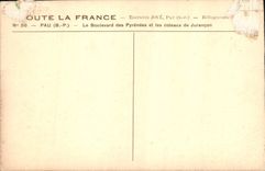 CPA Pau Le Boulevard des Pyrenees et les coteaux de Jurancon 