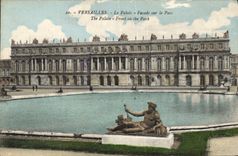 CPA Versailles Le Palais Facade sur le Parc 