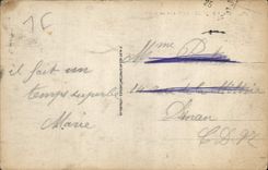 CPA Lourdes La Grotte en 1858 