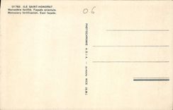 CPA Ile Saint Honorat Monastere fortifee Facade orientale 