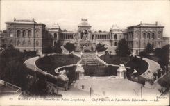 CPA Marseille Ensemble du Palais Longchamp 