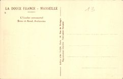 CPA Marseille L'Escalier monumental Senes et Arnal Architectes 