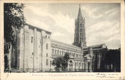 CPA Toulouse Vue generale de l'Eglise Saint Sernin 