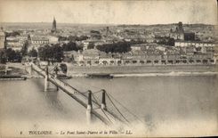 CPA Toulouse Le Pont Saint Pierre et la Ville 