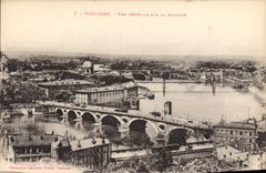 CPA Toulouse Vue Generale sur La Garonne 