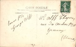 CPA Cest pour moi grand plaisir de vous donner ces fleurs Enfant