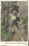 CPA Souvenir du Printemps Femme