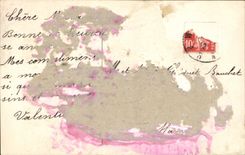 CPA Gage d'Amitie Enfant Fleurs