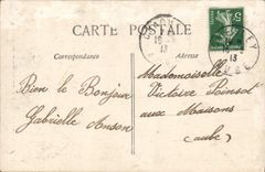 CPA Gage d'Affection Enfant fleurs