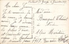 CPA Heureuse Annee Femme