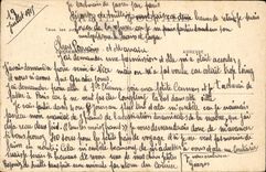 CPA La Distance Nous Separe La Pensee Nous Unit Femme