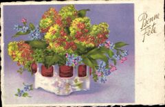 CPA Bonne Fete Fleurs
