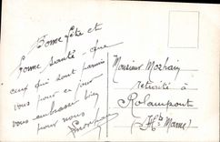 CPA Bonne Fete Fleurs Santon