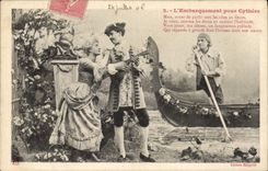 CPA L'Embarquement pour Cythere Femme