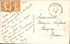 CPA Heureuse Annee Femme 