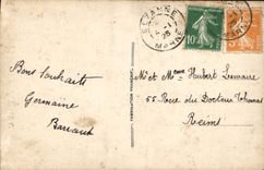 CPA Bonne Annee Femme