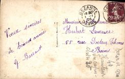 CPA Bonne Annee Femme