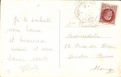 CPA Bonne Annee Fleurs