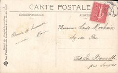 CPA Bonne Annee Femme  cochon Porc
