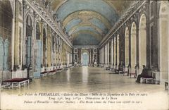 CPA Palais de Versailles Galerie des Glaces Salle de la Signature de la Paix en 1919 