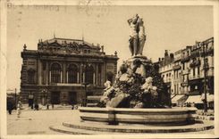 CPA Montpellier Le Theatre de la Fontaine des 3 Graces 