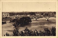 CPA Toulouse Vue generale sur la Garonne 
