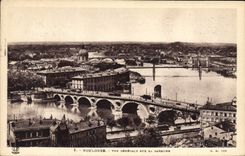 CPA Toulouse Vue generale sur la Garonne 