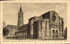 CPA Toulouse Basilique St Sernin Facade Nord XI XIII S Restauree Au XIV S Par Viollet le Duc 
