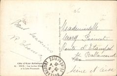 CPA Cote d'Azur Artistique Nice Les Jardins Albert et la Jetee Promenade 