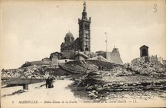CPA Marseille Notre Dame de la Garde Notre Dame de la Garde church 