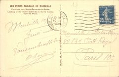 CPA Les Petits tableaux de Marseille Panorama vers Notre Dame de la garde 
