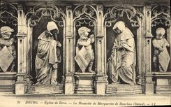 CPA Bourg Eglise de Brou Le Mausolee de Marguerite de Bourbon Detail 