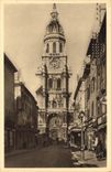 CPA Bourg en Bresse Ain Rue et Eglise Notre Dame 
