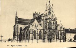 CPA Bourg Eglise de Brou 