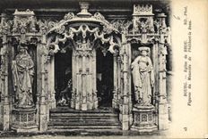 CPA Bourg Eglise de Brou Figures de Mausolee de Philibert de Beau 