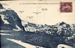 CPA Col du Palet et Massif Lepena Gliere vus du Col 